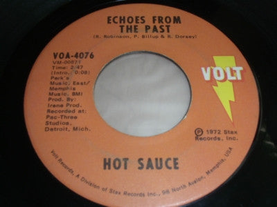 Hot Sauce (2) : Echoes From The Past / Bring It Home (And Give It To Me) (7", Single, ARP)