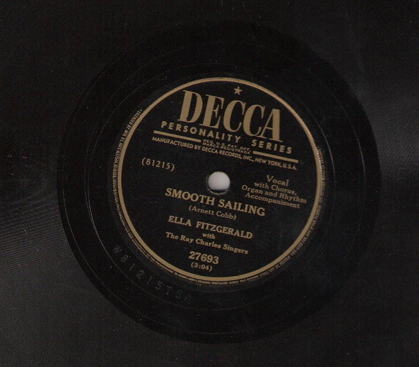 Ella Fitzgerald : Love You Madly / Smooth Sailing (Shellac, 10")