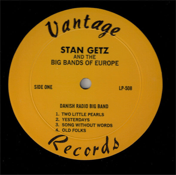 Stan Getz, Kurt Edelhagen, Ib Glindemann, Danish Radio Big Band : Stan Getz And The Big Bands Of Europe (LP)