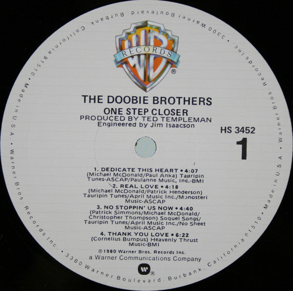 The Doobie Brothers : One Step Closer (LP, Album, Mon)