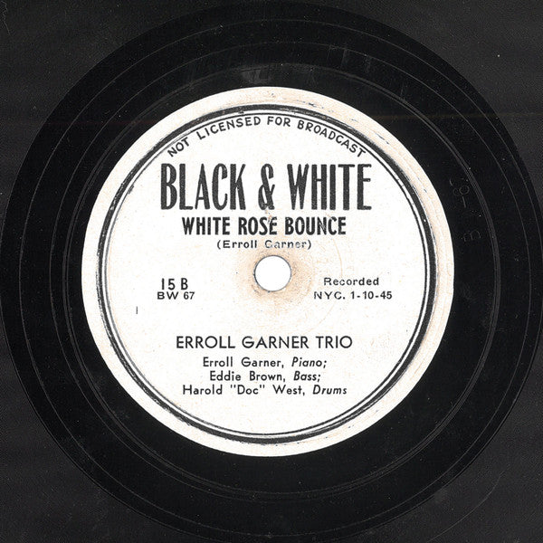 Erroll Garner Trio : Night And Day / White Rose Bounce (Shellac, 10")