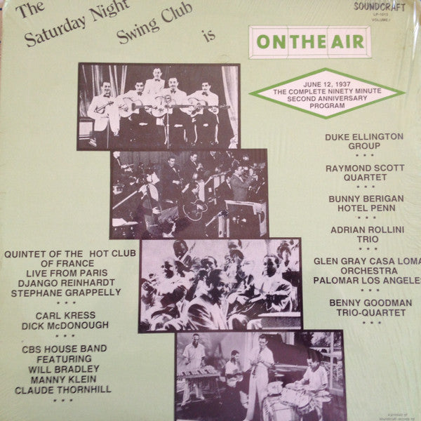 Various : The Saturday Night Swing Club Is On The Air - Volume I (LP, Album)
