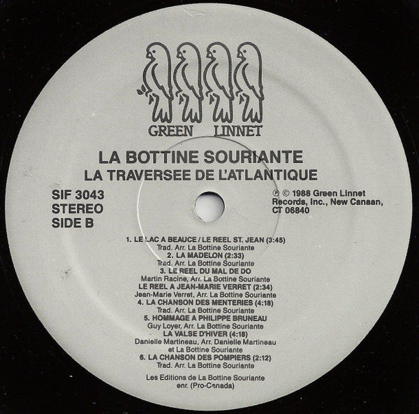 La Bottine Souriante : La Traversée De L'Atlantique (LP, Album)