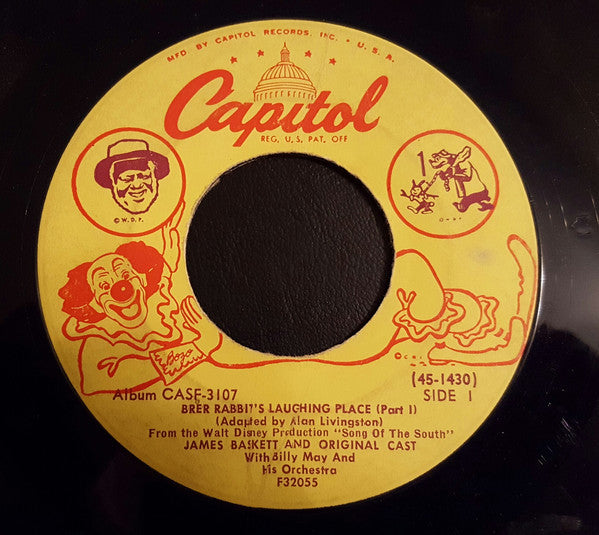 Johnny Mercer / The Pied Pipers / James Baskett With Billy May And His Orchestra : Brer Rabbit's Laughing Place (Parts I And II) (7")