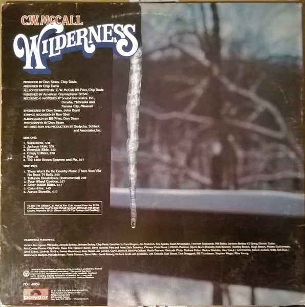C.W. McCall : Wilderness (LP, Album, Gat)