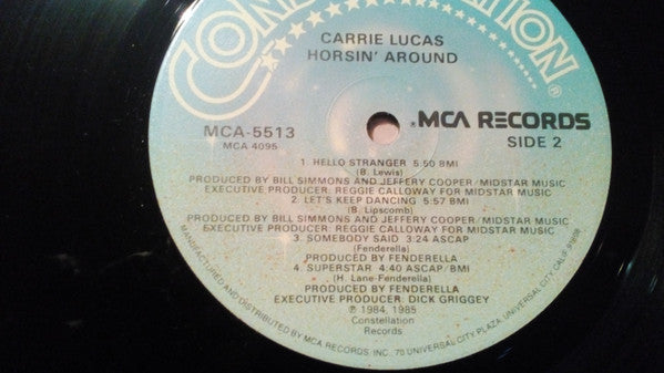 Carrie Lucas : Horsin' Around (LP, Album)