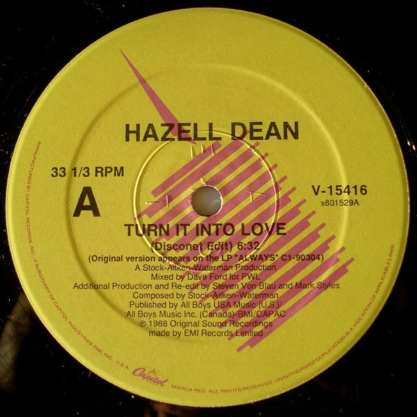 Hazell Dean : Turn It Into Love (12")