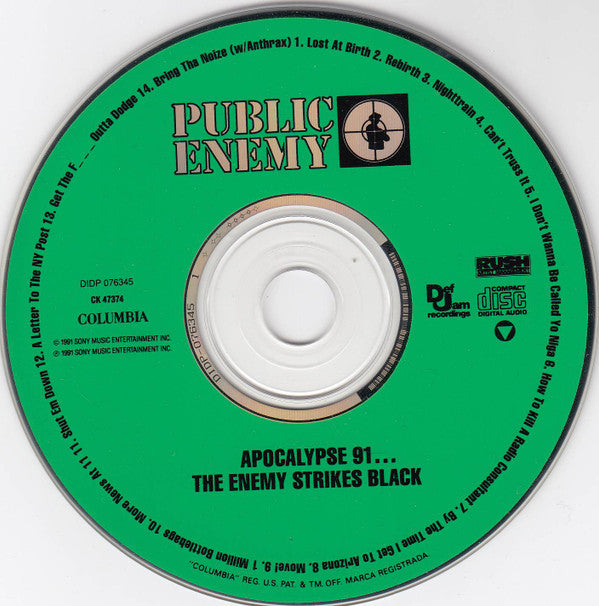 Public Enemy : Apocalypse 91... The Enemy Strikes Black (CD, Album)