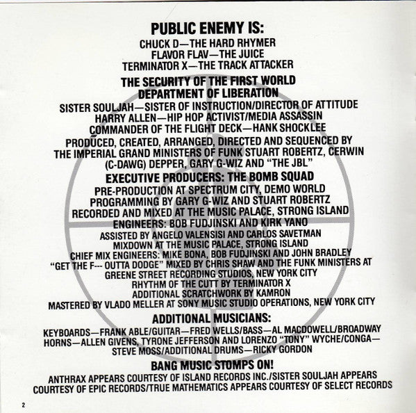 Public Enemy : Apocalypse 91... The Enemy Strikes Black (CD, Album)