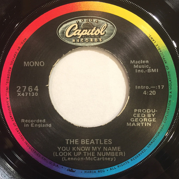 The Beatles : Let It Be (7", Single, Mono, RE)