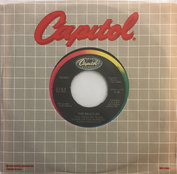 The Beatles : Let It Be (7", Single, Mono, RE)