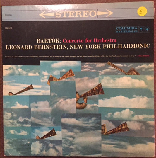 Béla Bartók ; Leonard Bernstein, New York Philharmonic : Concerto For Orchestra (LP, RE)