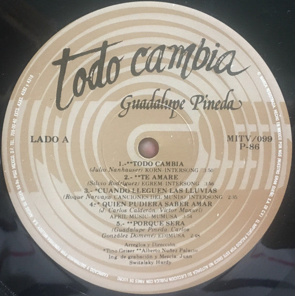 Guadalupe Pineda : Todo Cambia (LP, Album)