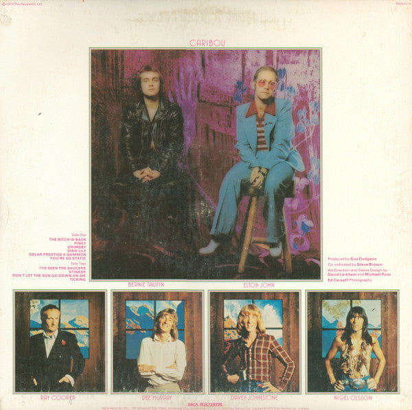 Elton John : Caribou (LP, Album, Pin)