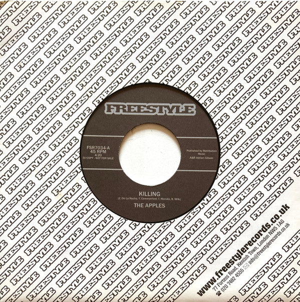 The Apples (2) : Killing (7", Single, Promo)