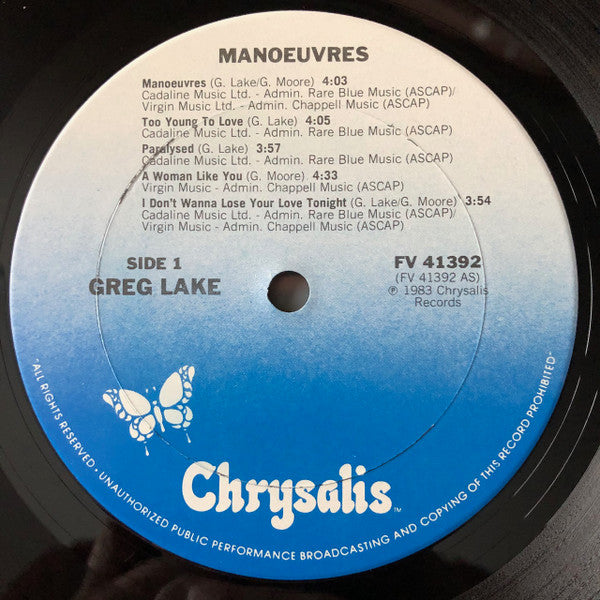 Greg Lake : Manoeuvres (LP, Album, Car)