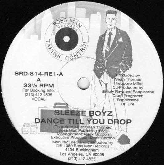 Sleeze Boyz : Dance Till You Drop (12")