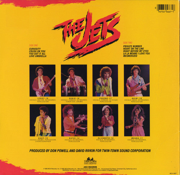 The Jets : The Jets (LP, Album, Pin)