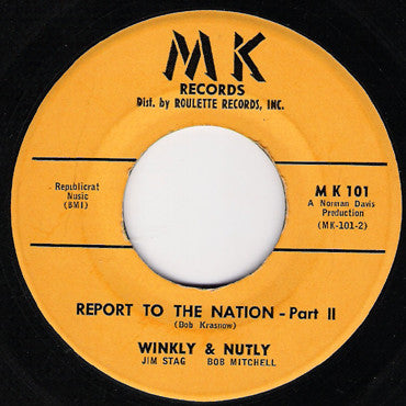 Winkly & Nutly : Report To The Nation (7", Single)