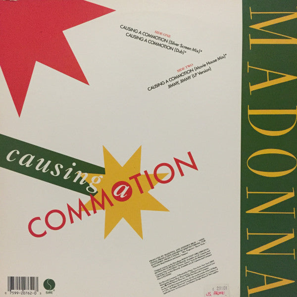 Madonna : Causing A Commotion (12", Maxi, Spe)