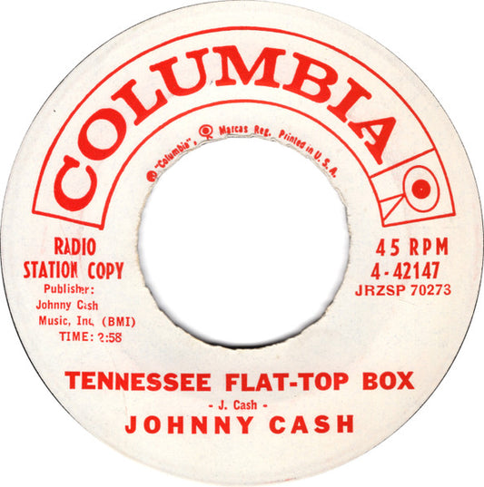 Johnny Cash : Tennessee Flat-Top Box / Tall Men (7", Single, Promo)