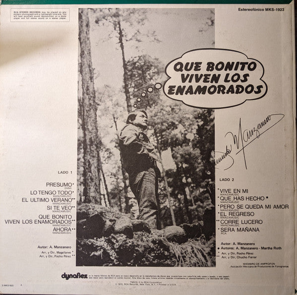 Armando Manzanero : Que Bonito Viven Los Enamorados (LP)