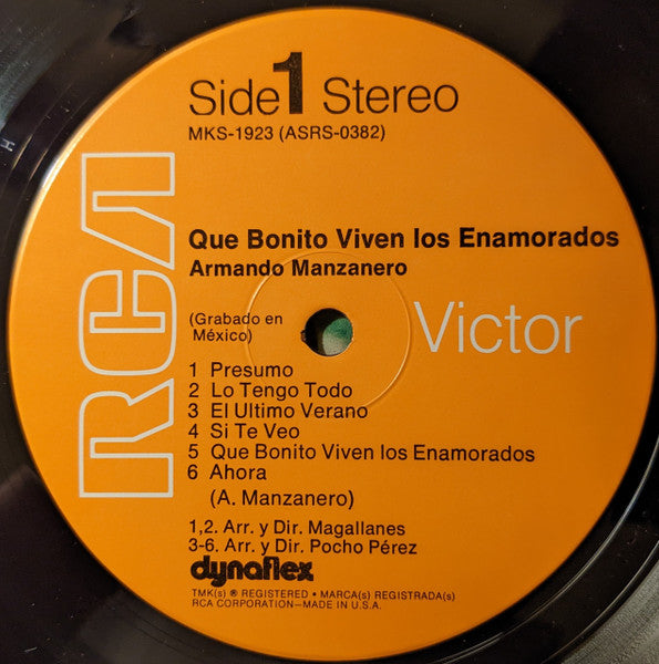 Armando Manzanero : Que Bonito Viven Los Enamorados (LP)