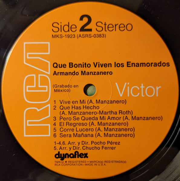 Armando Manzanero : Que Bonito Viven Los Enamorados (LP)