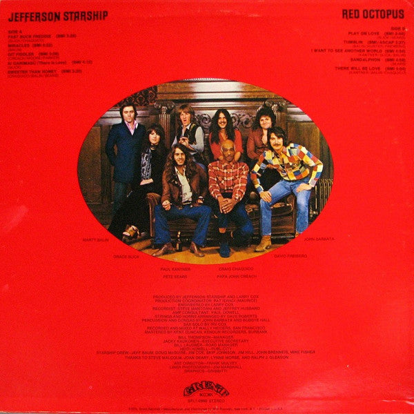 Jefferson Starship : Red Octopus (LP, Album)