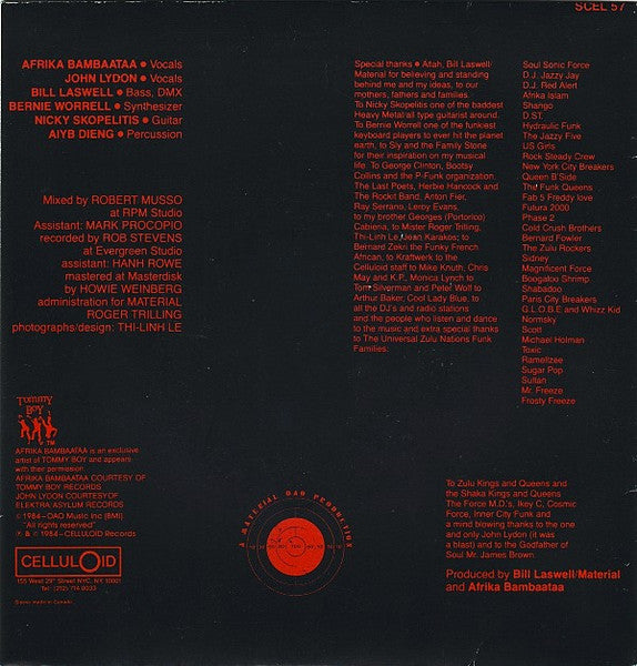 Time Zone Featuring John Lydon & Afrika Bambaataa : World Destruction (7", Single)