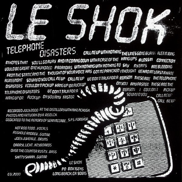 The Stitches / Le Shok : Cars Of Today / Telephone Disasters (7")