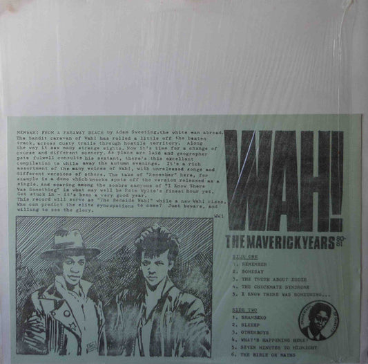 Wah! : The Maverick Years 80-81 (LP, Album, Sof)