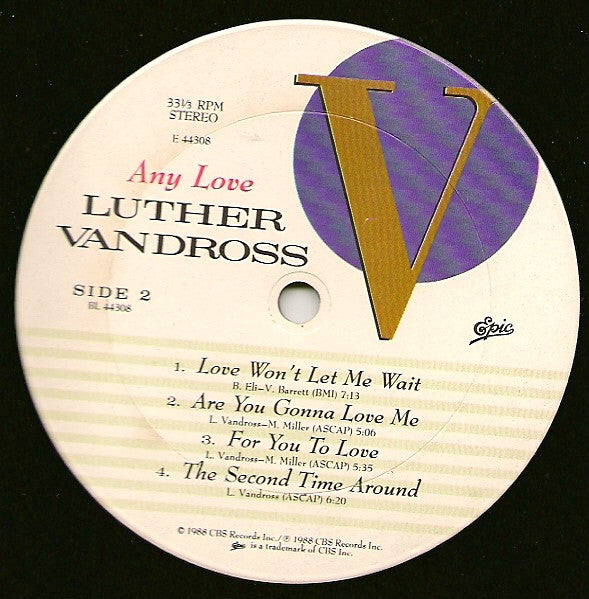 Luther Vandross : Any Love (LP, Album)