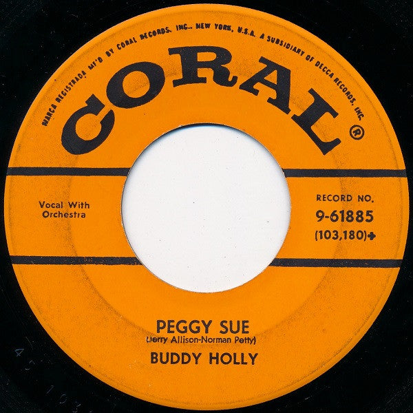 Buddy Holly : Everyday / Peggy Sue (7", Single, Glo)