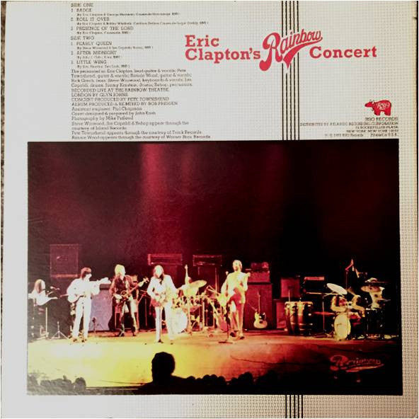 Eric Clapton : Eric Clapton's Rainbow Concert (LP, Album, RI )
