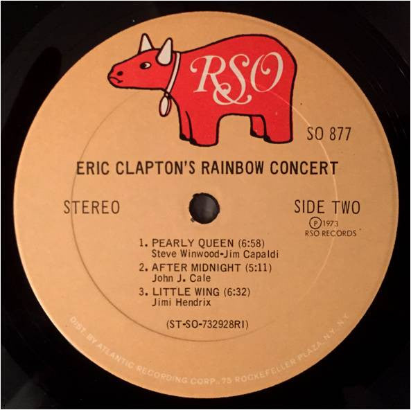 Eric Clapton : Eric Clapton's Rainbow Concert (LP, Album, RI )