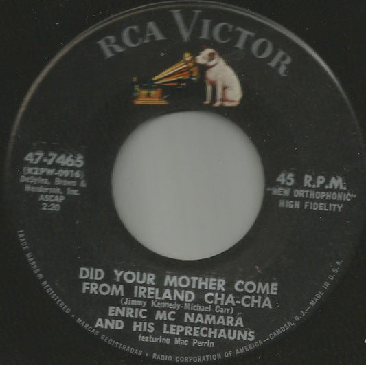 Lester Laundree And His Society Four / Enric McNamara And His Leprechauns : Chopstick Cha-Cha / Did Your Mother Come From Ireland Cha-Cha (7", Single)