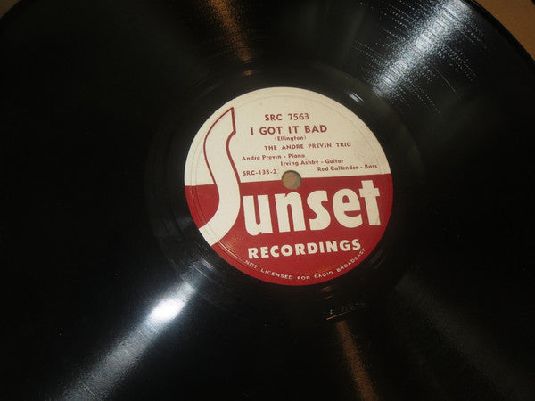 The André Previn Trio : A Train / I Got It Bad (Shellac, 10")