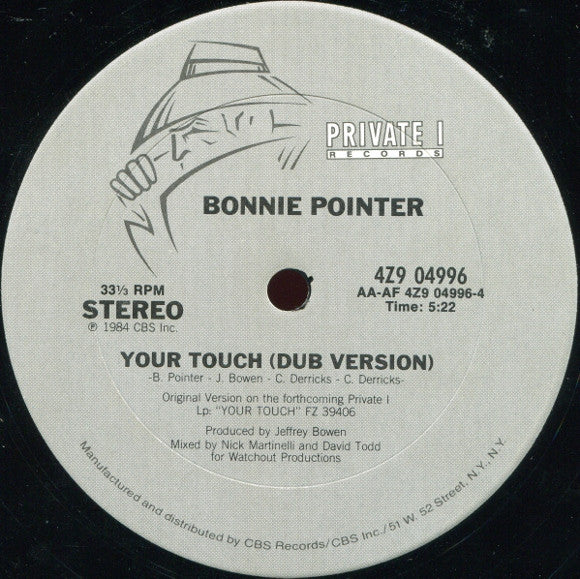 Bonnie Pointer : Your Touch (12", Pit)