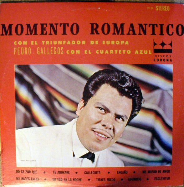 Pedro Gallegos : Momento Romantico  (LP, Album)