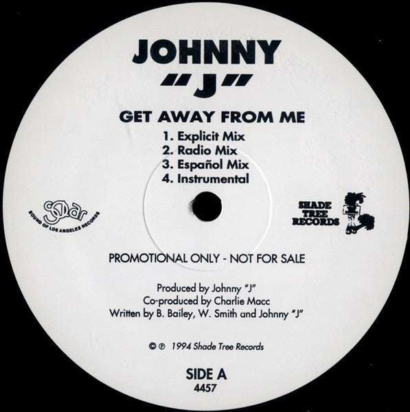 Johnny J : Get Away From Me (12", Promo)