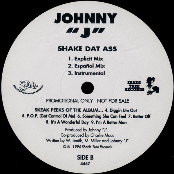 Johnny J : Get Away From Me (12", Promo)