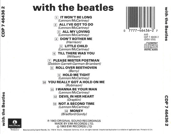 The Beatles : With The Beatles (CD, Album, RE, RM, Lon)