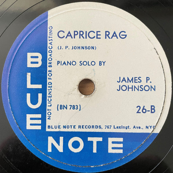 James P. Johnson* : Improvisation On Pine Top's Boogie Woogie / Caprice Rag (Shellac, 12", 767)
