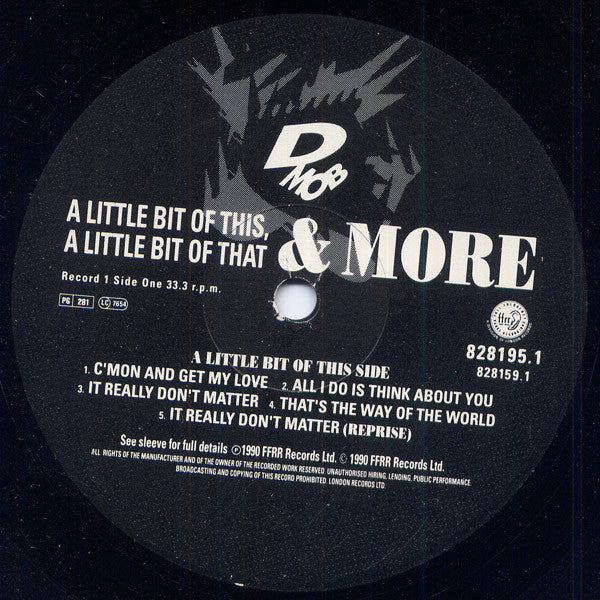 D Mob : A Little Bit Of This, A Little Bit Of That & More (LP + 12")