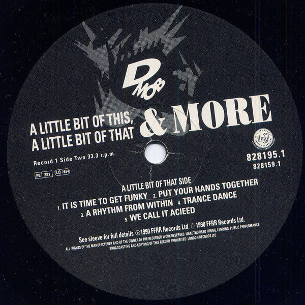 D Mob : A Little Bit Of This, A Little Bit Of That & More (LP + 12")