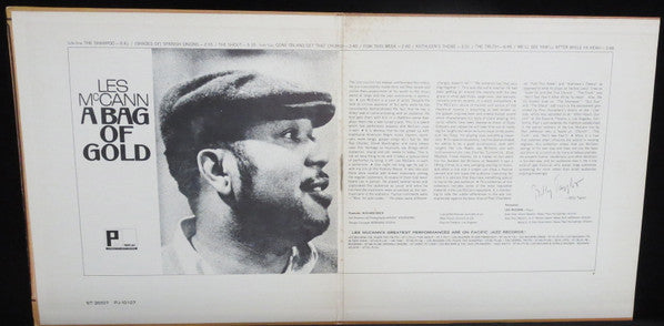 Les McCann : A Bag Of Gold (LP, Mono, Promo)