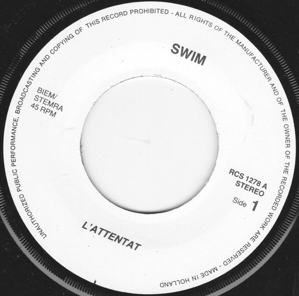 L'Attentat (2) : Swim (7", Single)