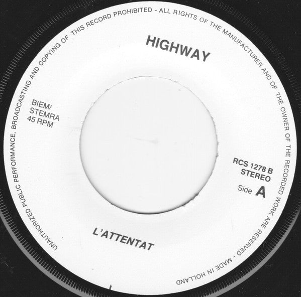 L'Attentat (2) : Swim (7", Single)