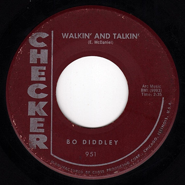 Bo Diddley : Walkin' And Talkin' / Crawdad (7", Single, Mon)